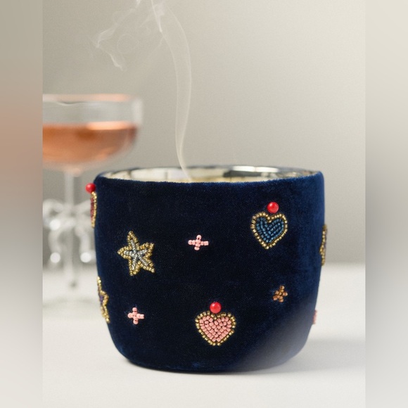 Anthropologie Other - Anthropologie Velvet Icon Fruity Rosé Spritz Glass Candle, LG NWT